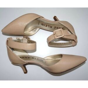 Anne Klein Women’s Comfortable Fashion Pump Ankle Strap Cream Size 10M New